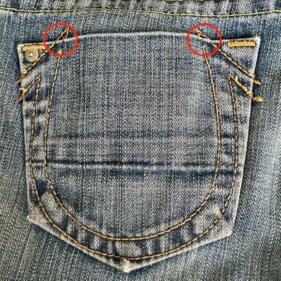 True Religion Kingston 100% Cotton Denim Womens Straight Leg Capri Button Fly 27 - Picture 15 of 16